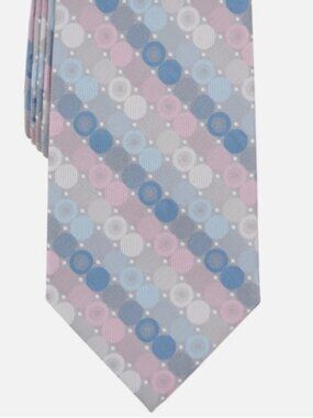 Perry Ellis Portfolio Mens Tilman Dot Tie Blue ONE SIZE